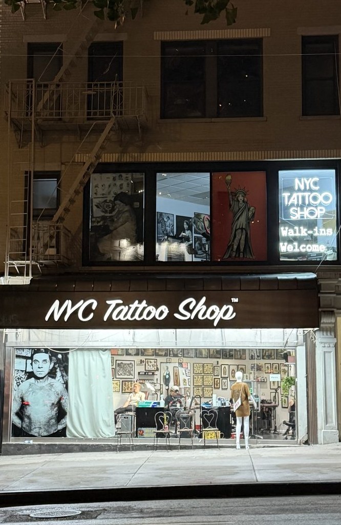 NYC Tattoo Shop storefront at 141 Canal St, Manhattan